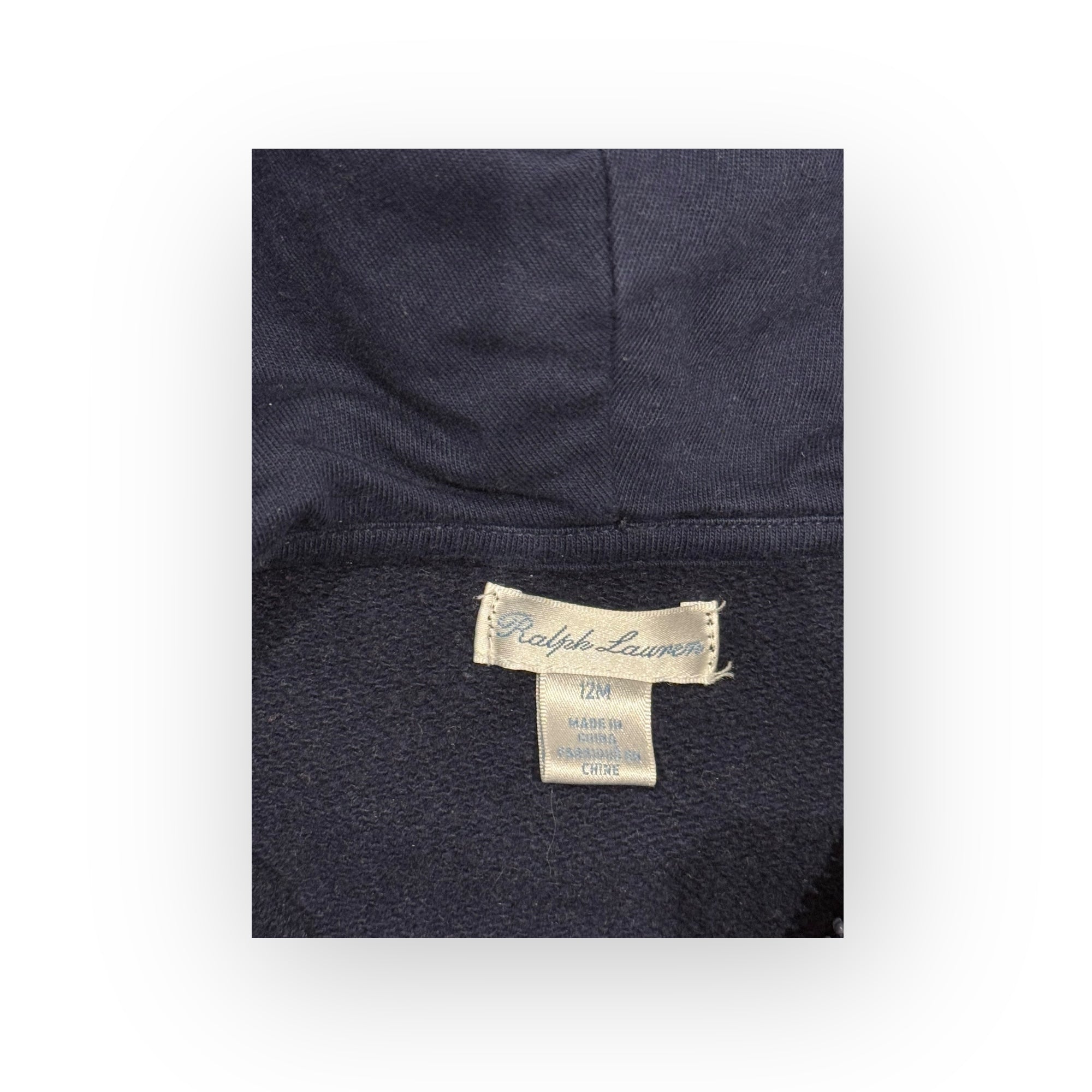 RALPH LAUREN – BLAUES SWEATSHIRT – 12 MONATE