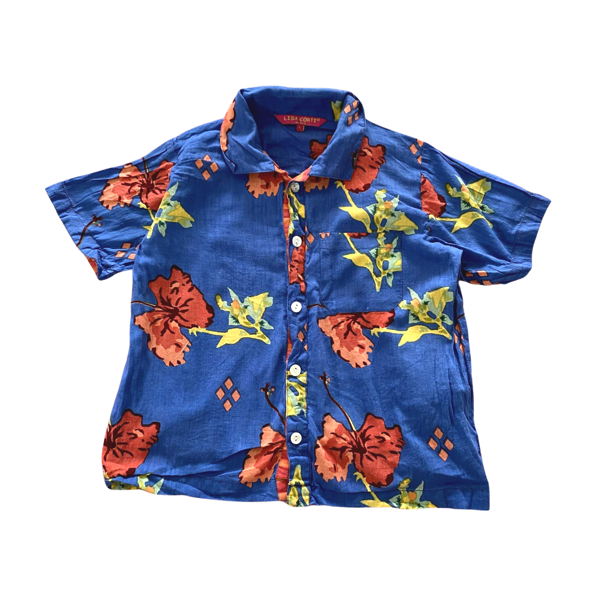 LISA CORTI - CHEMISE - BLEU - 7 ANS