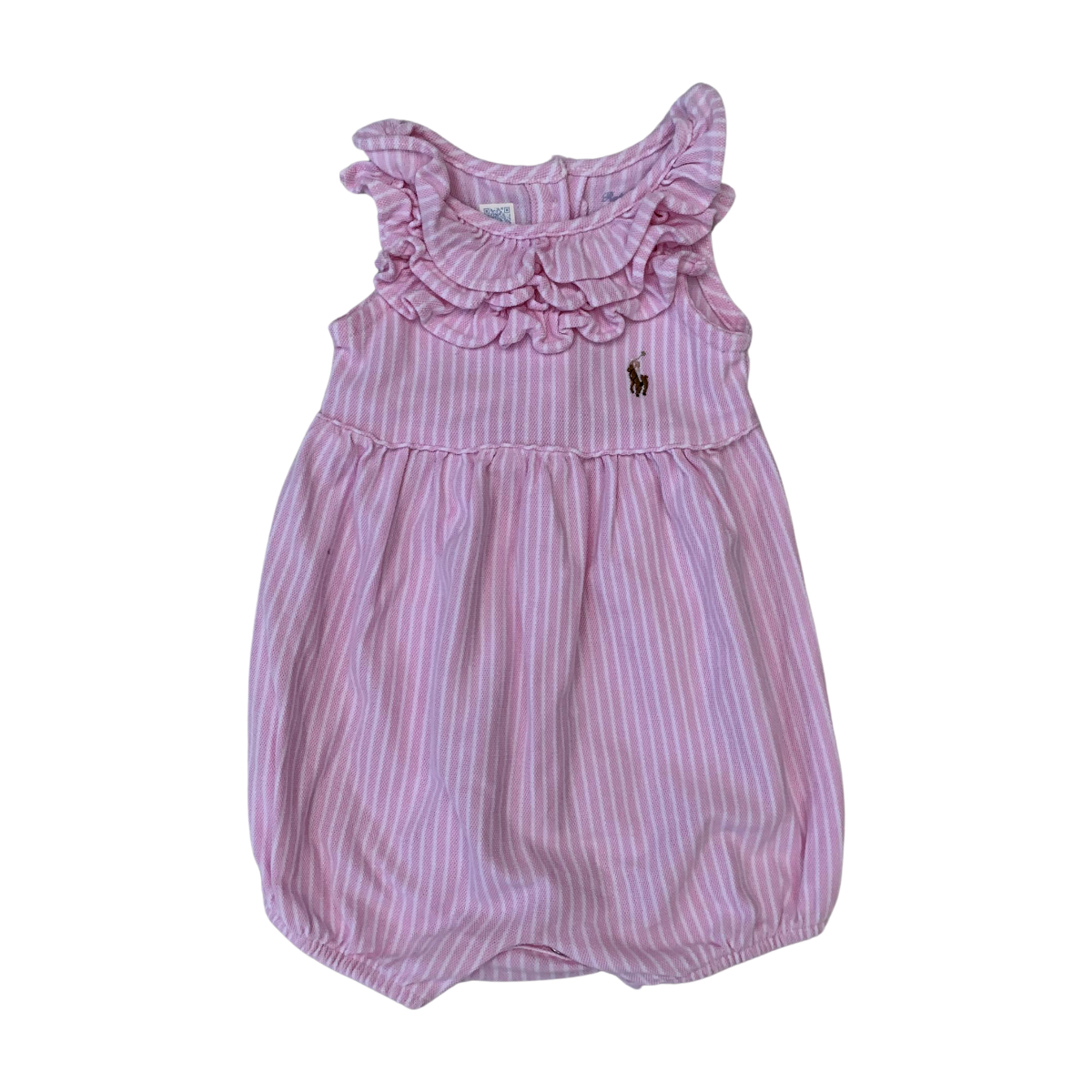 RALPH LAUREN - BARBOTEUSE - ROSE, BLANC - 3 MOIS
