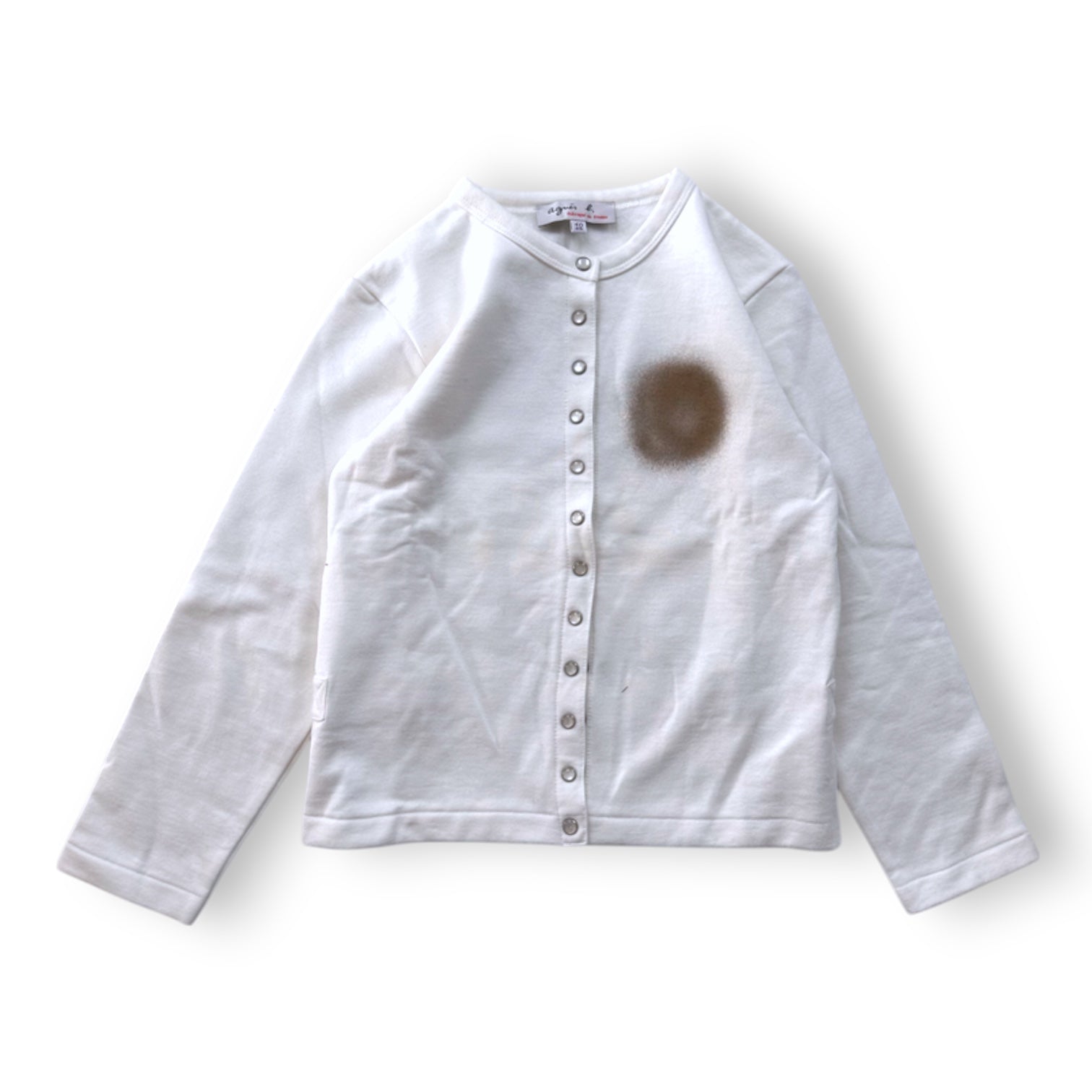 AGNÈS B - CARDIGAN - BLANC - 10 ANS