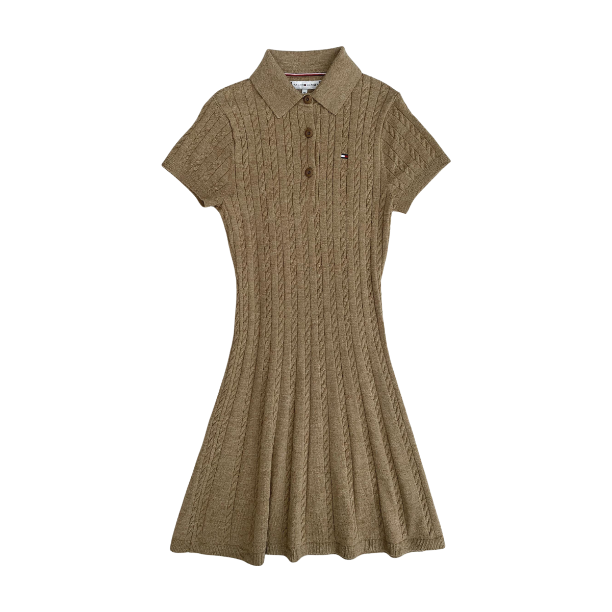 TOMMY HILFIGER - ROBE - MARRON - 10 ANS
