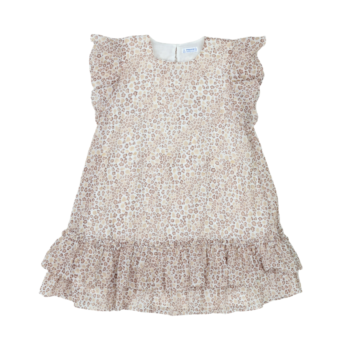 MAYORAL - ROBE - BEIGE - 8 ANS