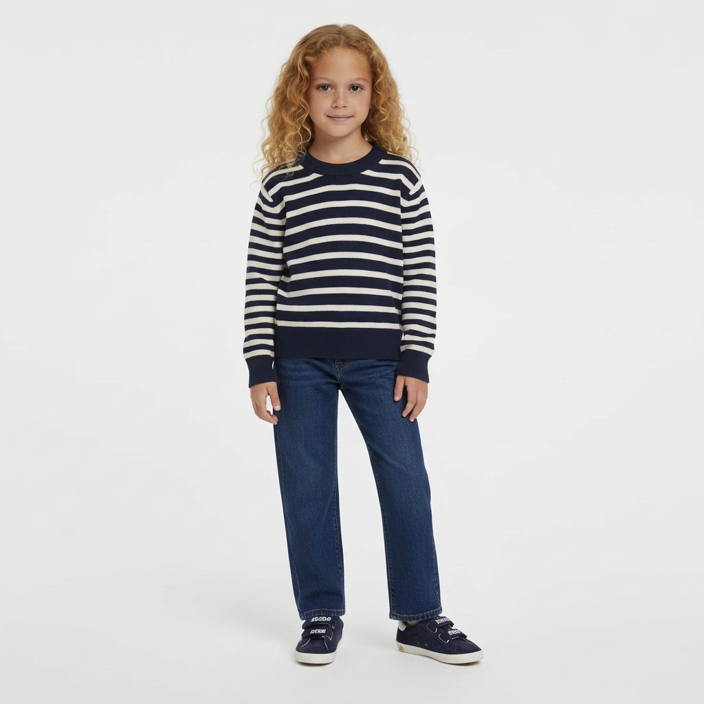 PETIT BATEAU - PULL - BLEU - 5 ANS