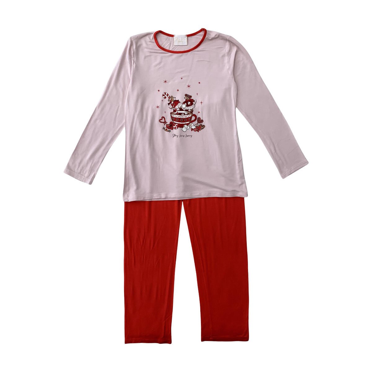 STORY LORIS - PYJAMA - ROSE, ROUGE - 8 ANS