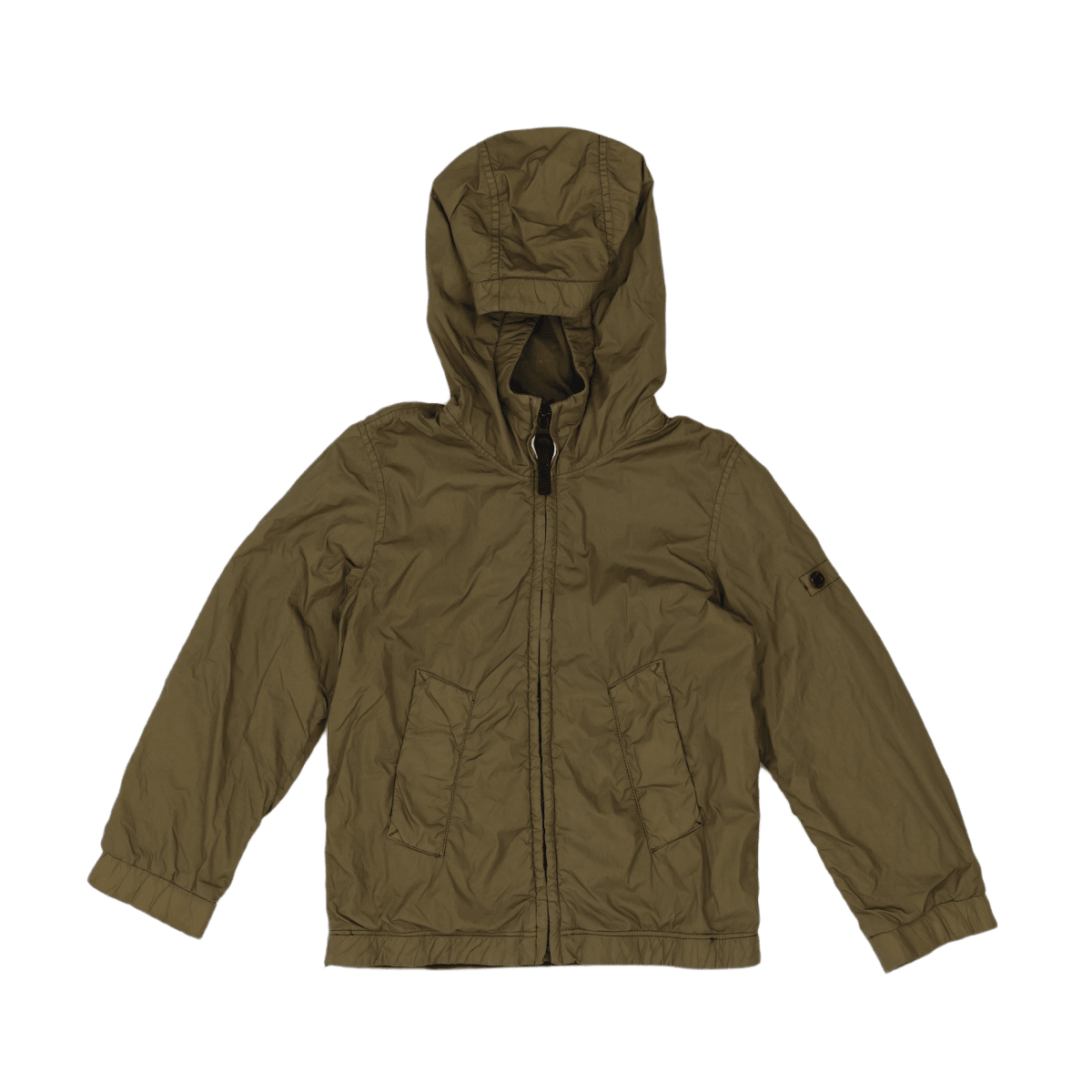 STONE ISLAND - Khakigrüner Regenmantel - 6 Jahre