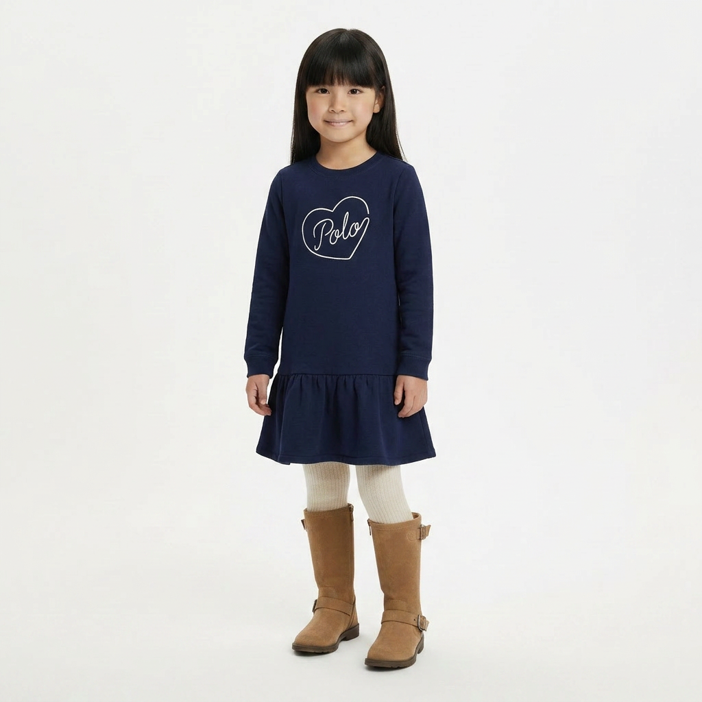 RALPH LAUREN - ROBE - BLEU - 6 ANS