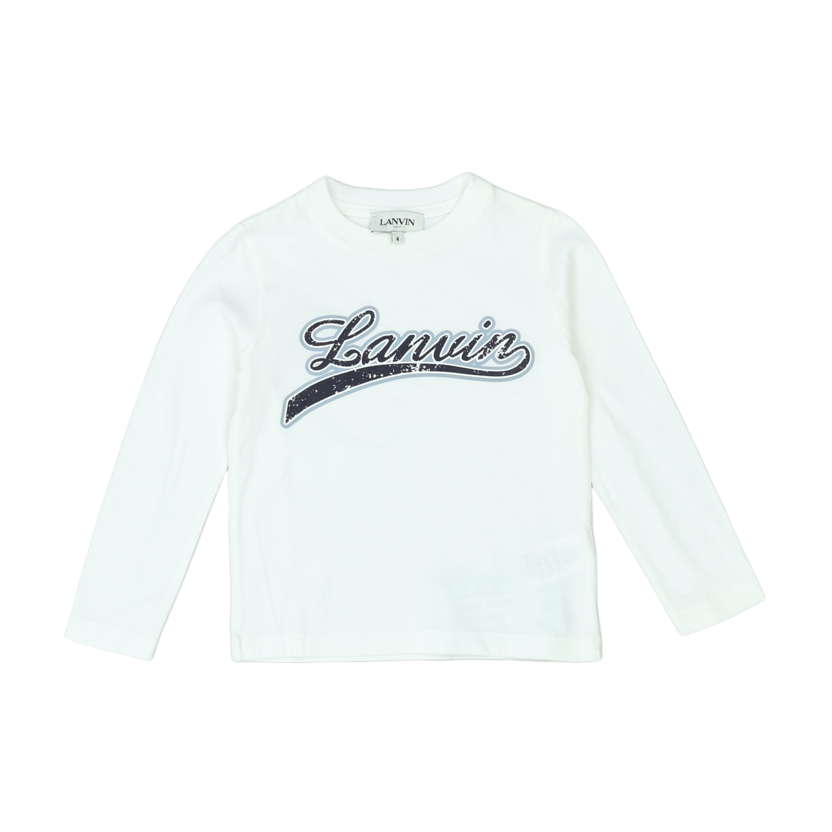 LANVIN - T-SHIRT - BLANC - 4 ANS