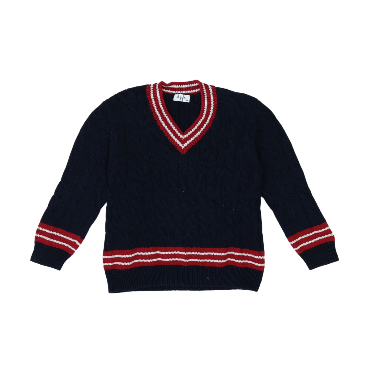 IL GUFO - PULL - BLEU, ROUGE - 6 ANS