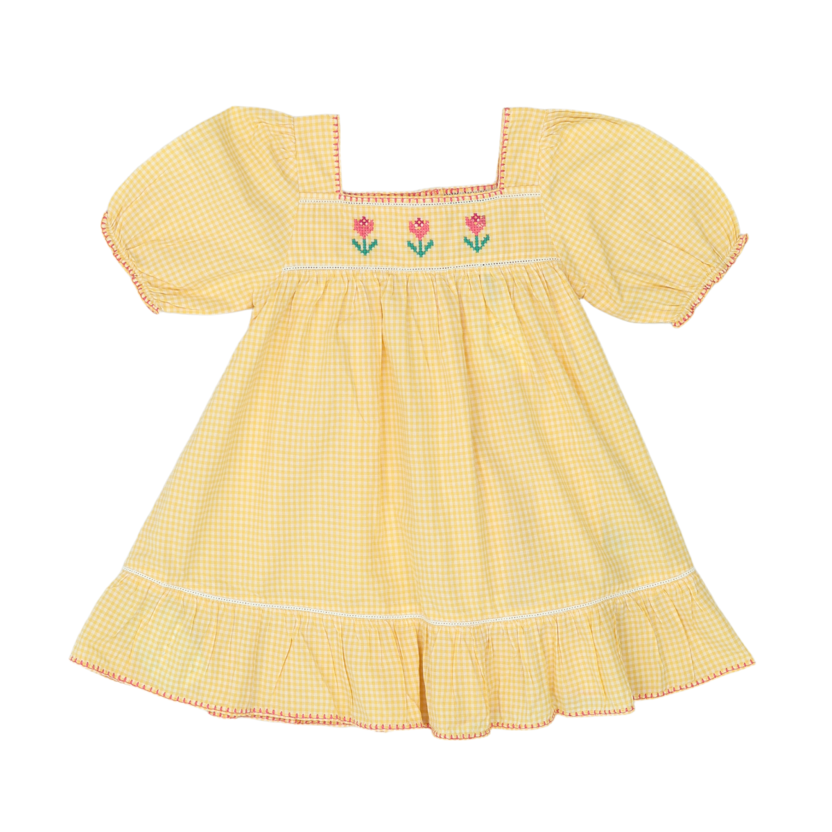 EMILE & IDA - ROBE - JAUNE - 6 ANS