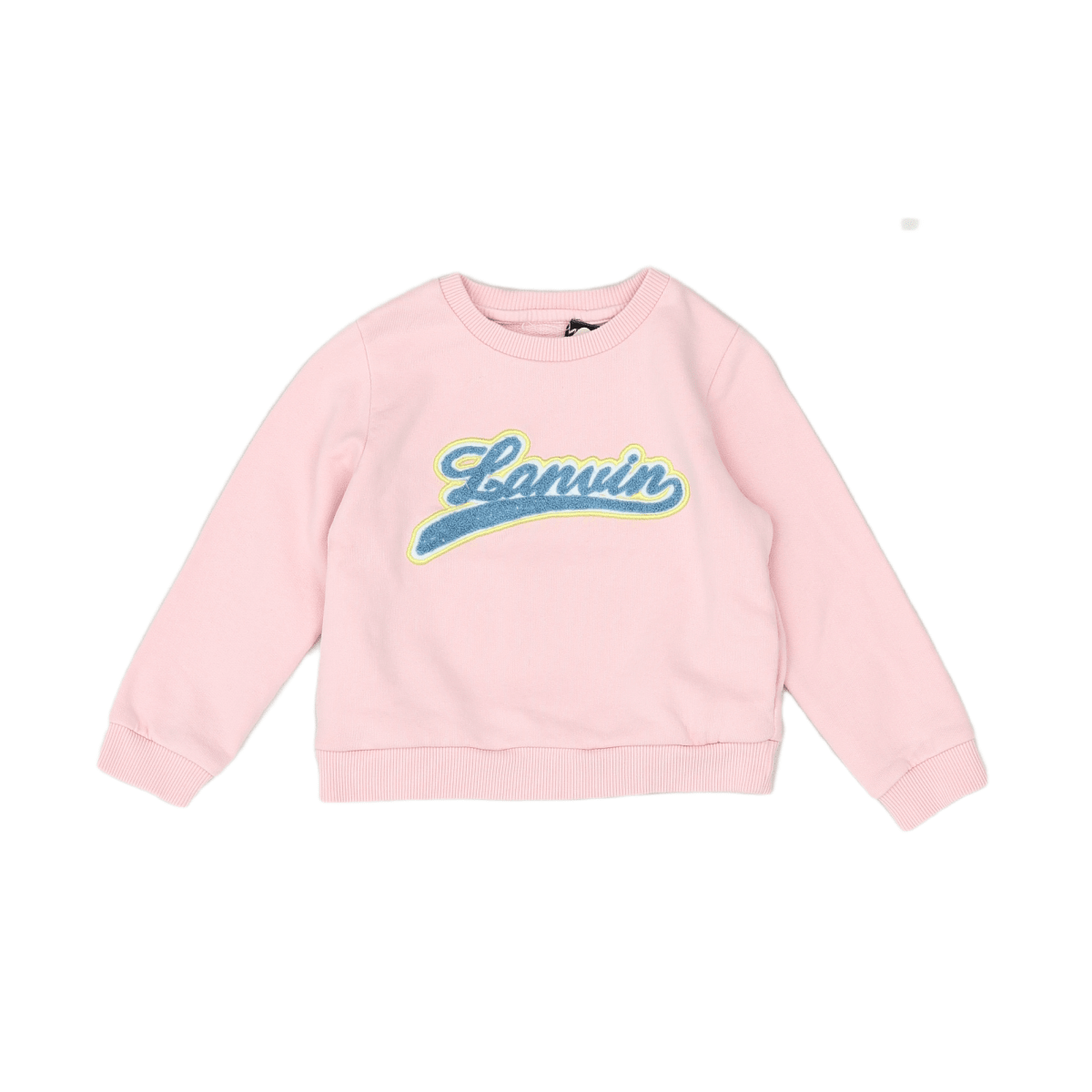 LANVIN - Sweat rose avec broderies - 4 ans