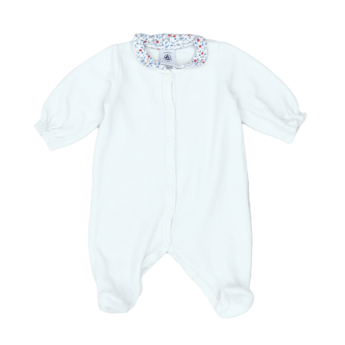 LITTLE BOAT - PAJAMAS - WHITE - 1 MONTH