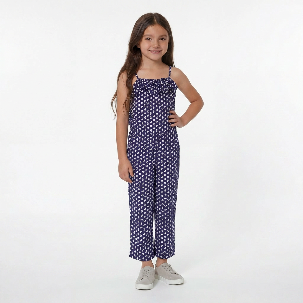 LILI GAUFRETTE - COMBINAISON - VIOLET, BLANC - 8 ANS