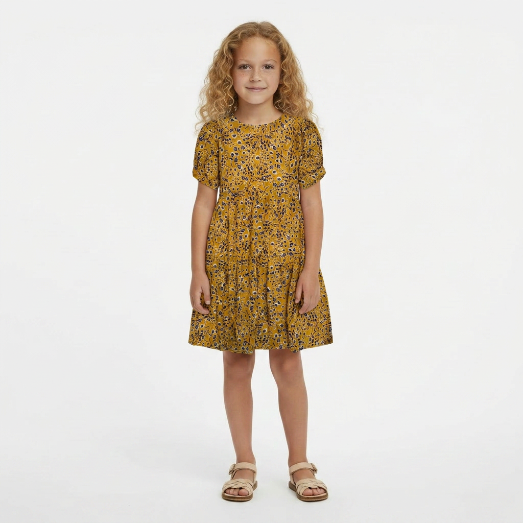 BELLEROSE - ROBE - ORANGE - 6 ANS