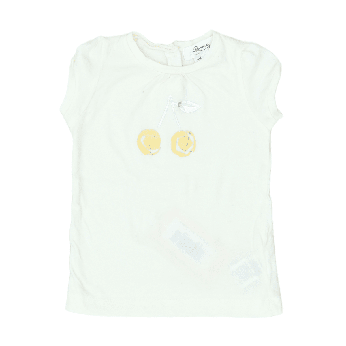 BONPOINT - T-SHIRT - BLANC, OR - 12 MOIS