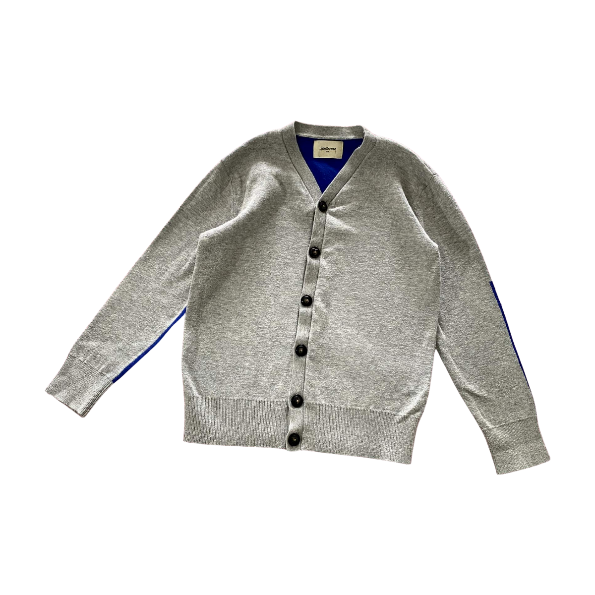 BELLEROSE - CARDIGAN - GRIS, BLEU - 8 ANS