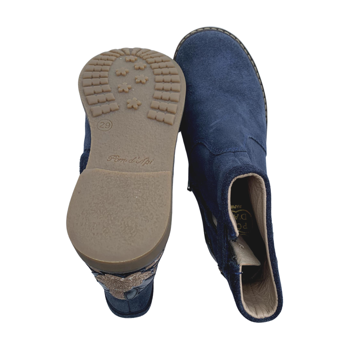 POM D'API - BOTTINES - BLEU, OR -  29