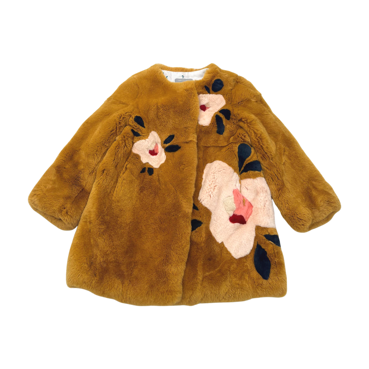 YVES SALOMON - MANTEAU - JAUNE, MULTICOLORE - 6 ANS