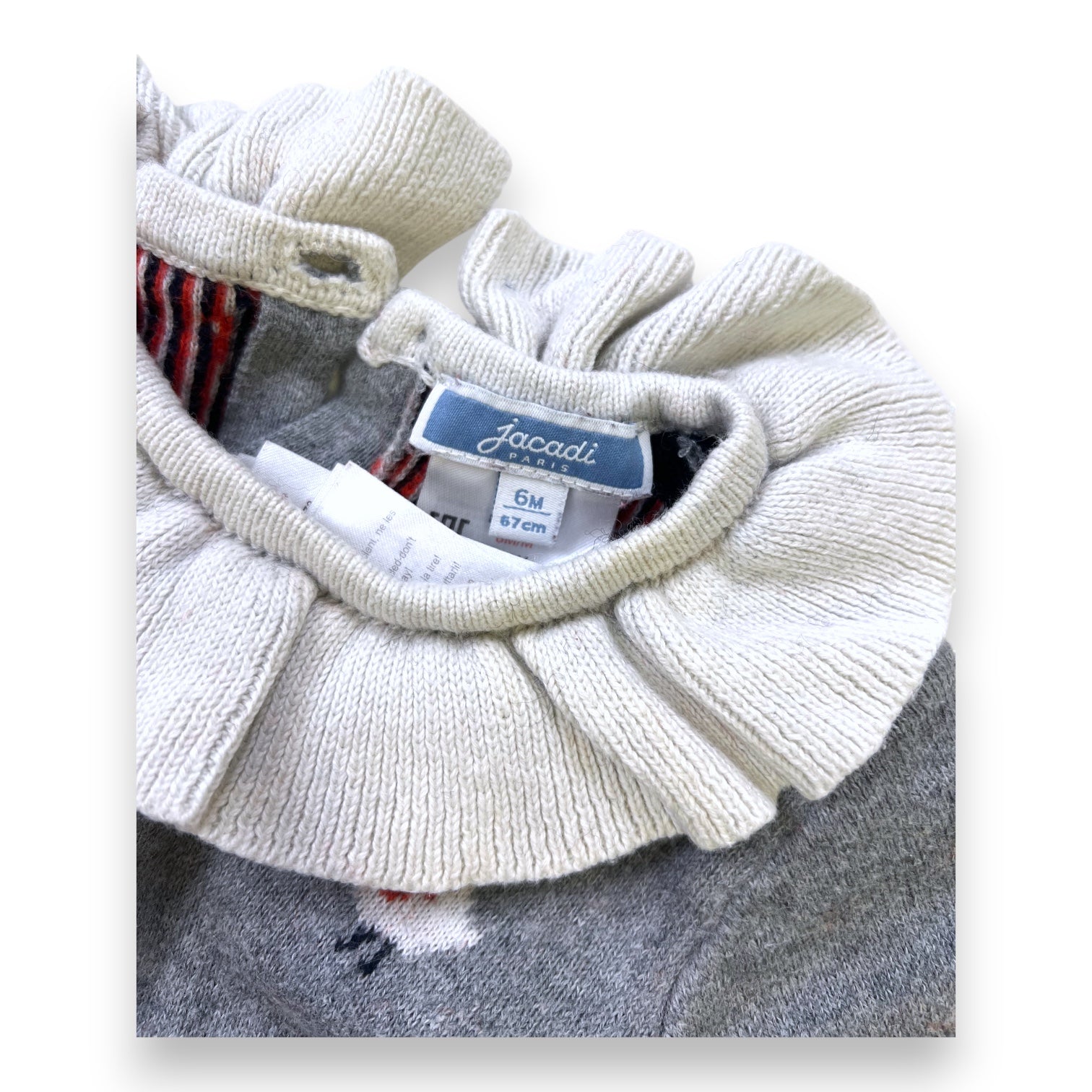 JACADI - JUMPSUIT - GRAU - 6 MONATE