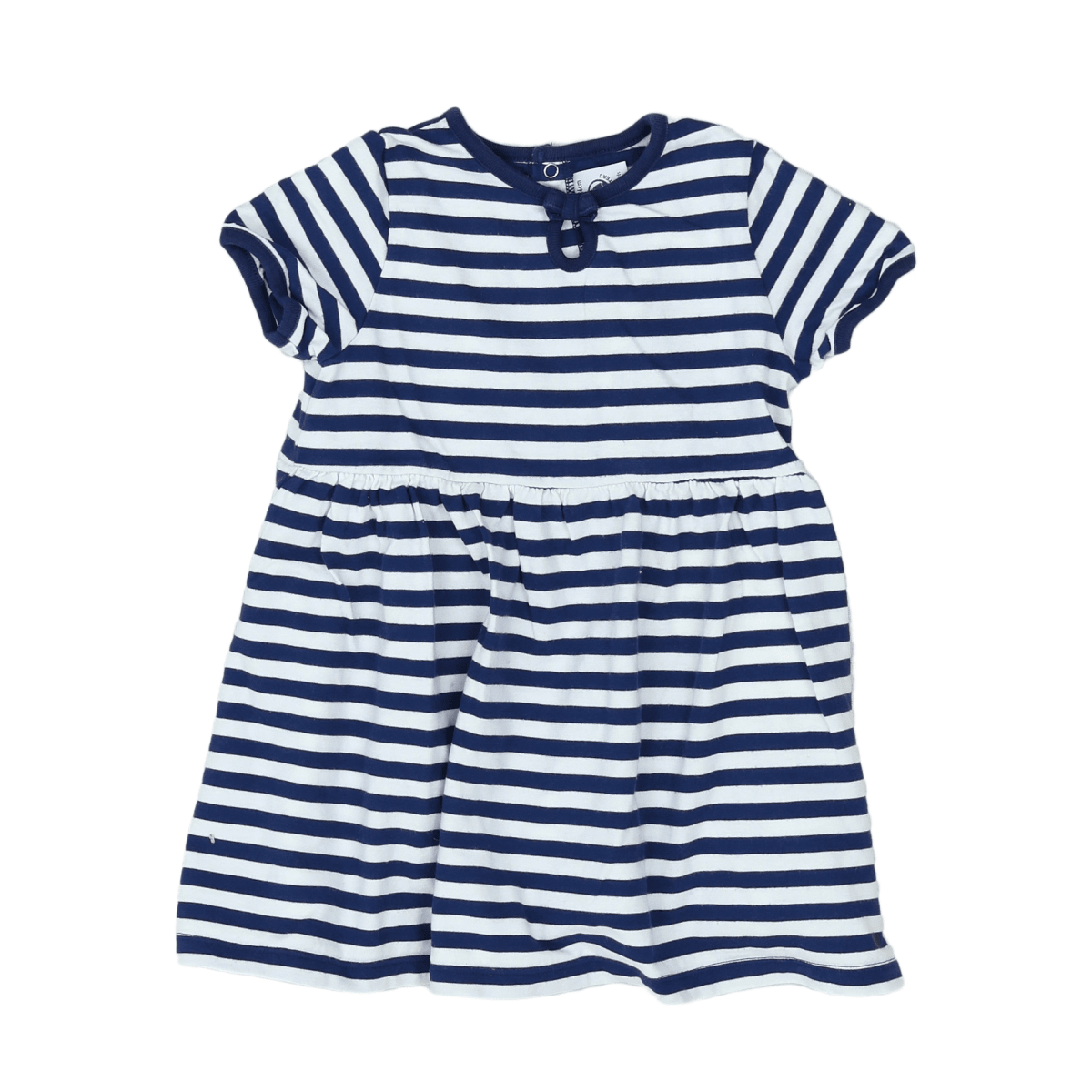 PETIT BATEAU - ROBE - BLANC, BLEU - 24 MOIS