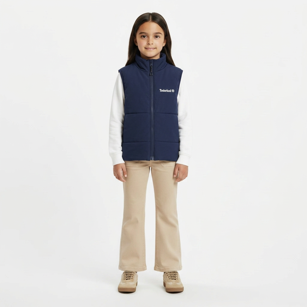 TIMBERLAND - BLOUSON SANS MANCHE - BLEU - 4 ANS