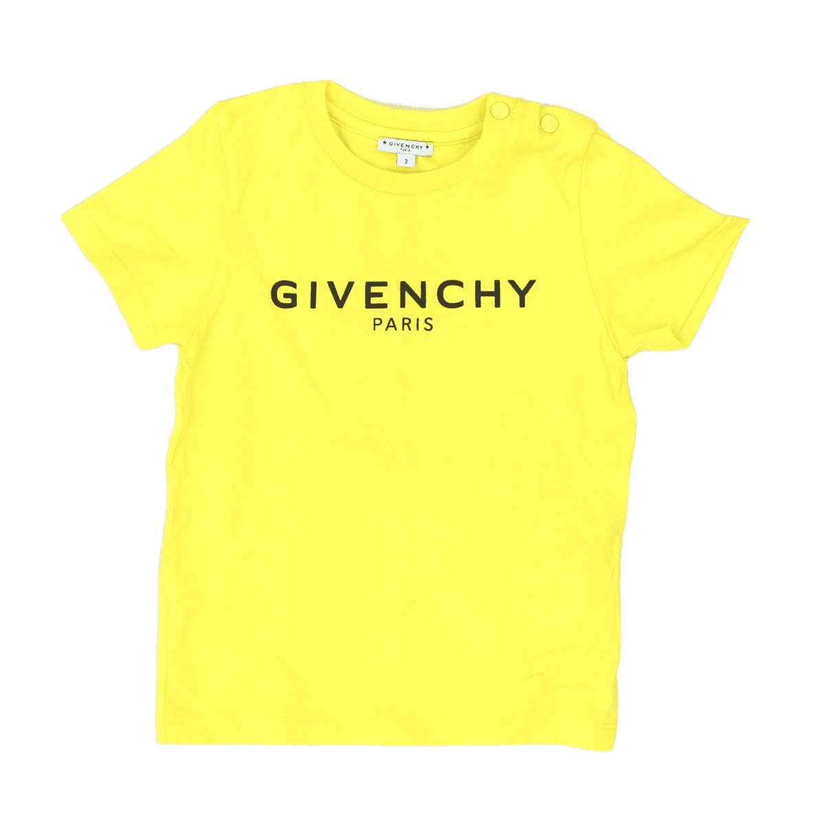 GIVENCHY - T-SHIRT - JAUNE - 3 ANS