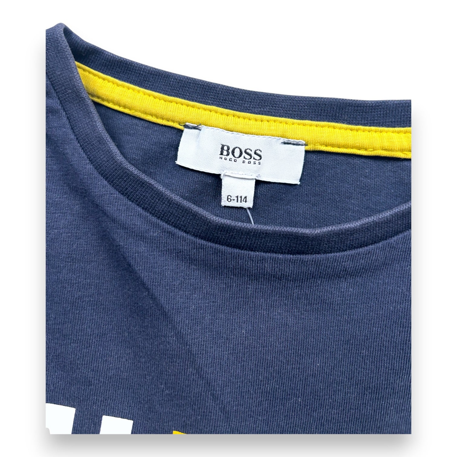 HUGO BOSS - T-SHIRT - BLEU - 6 ANS