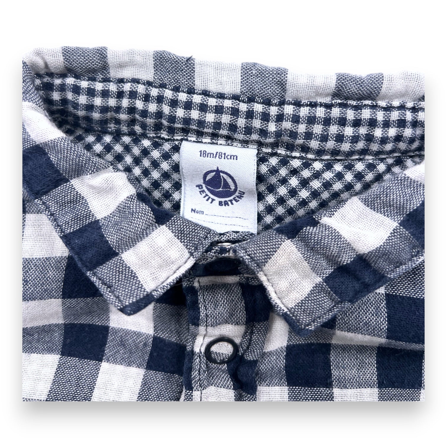 LITTLE BOAT - SHIRT - BLUE, WHITE - 18 MONTHS