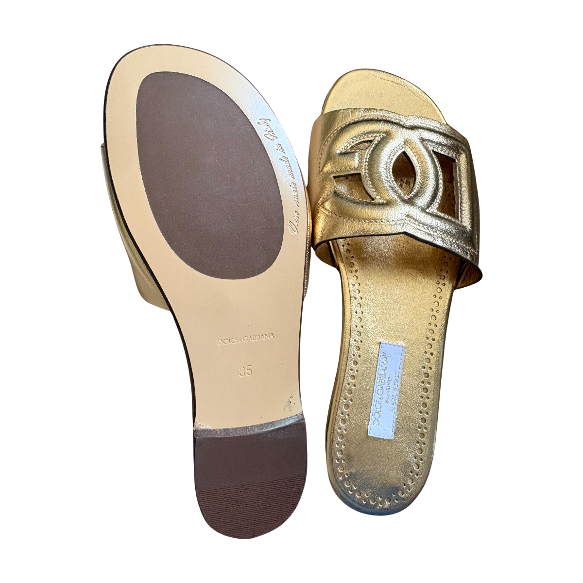 DOLCE & GABBANA - SANDALES - OR -  35