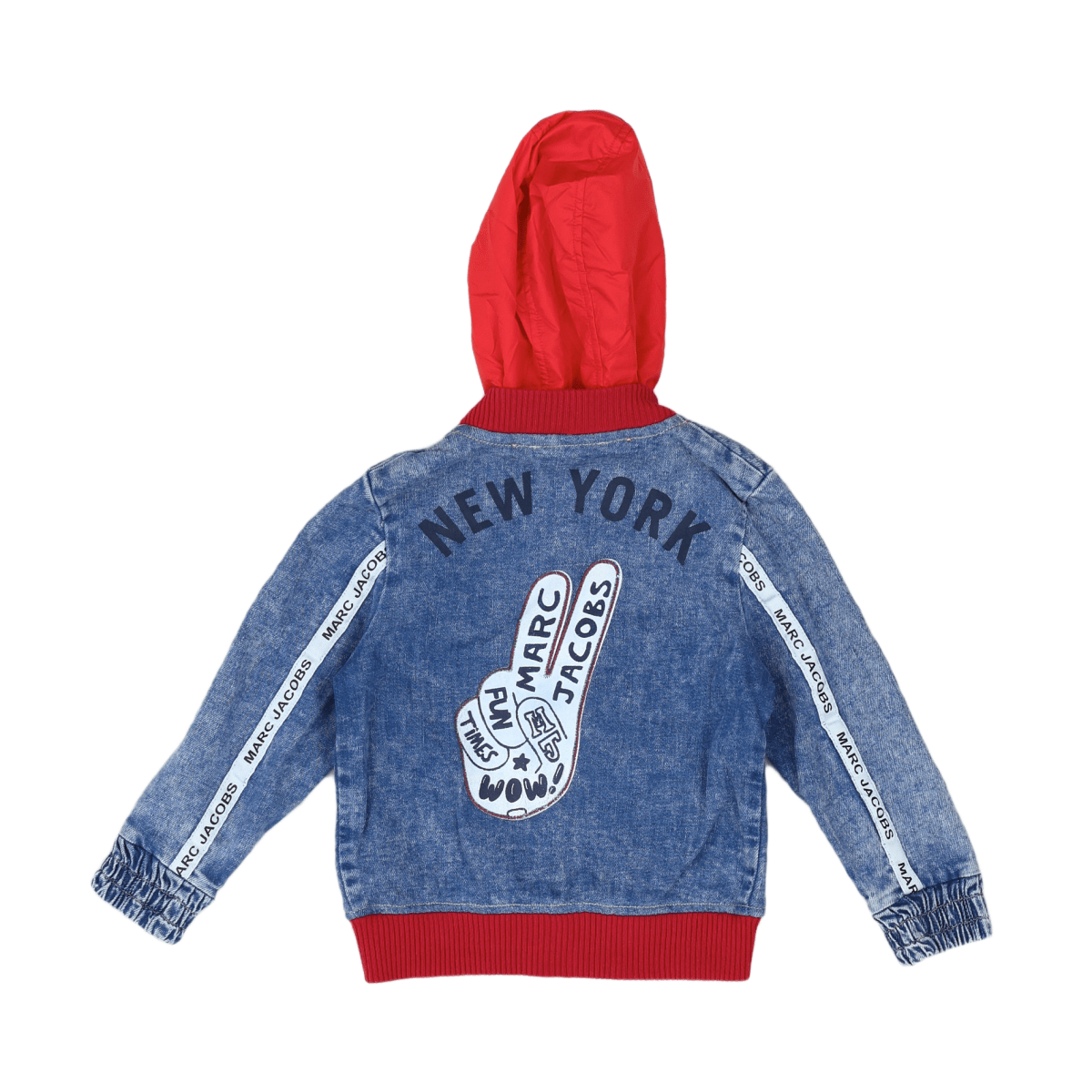 LITTLE MARC JACOBS - VESTE EN JEAN - BLEU, ROUGE - 3 ANS