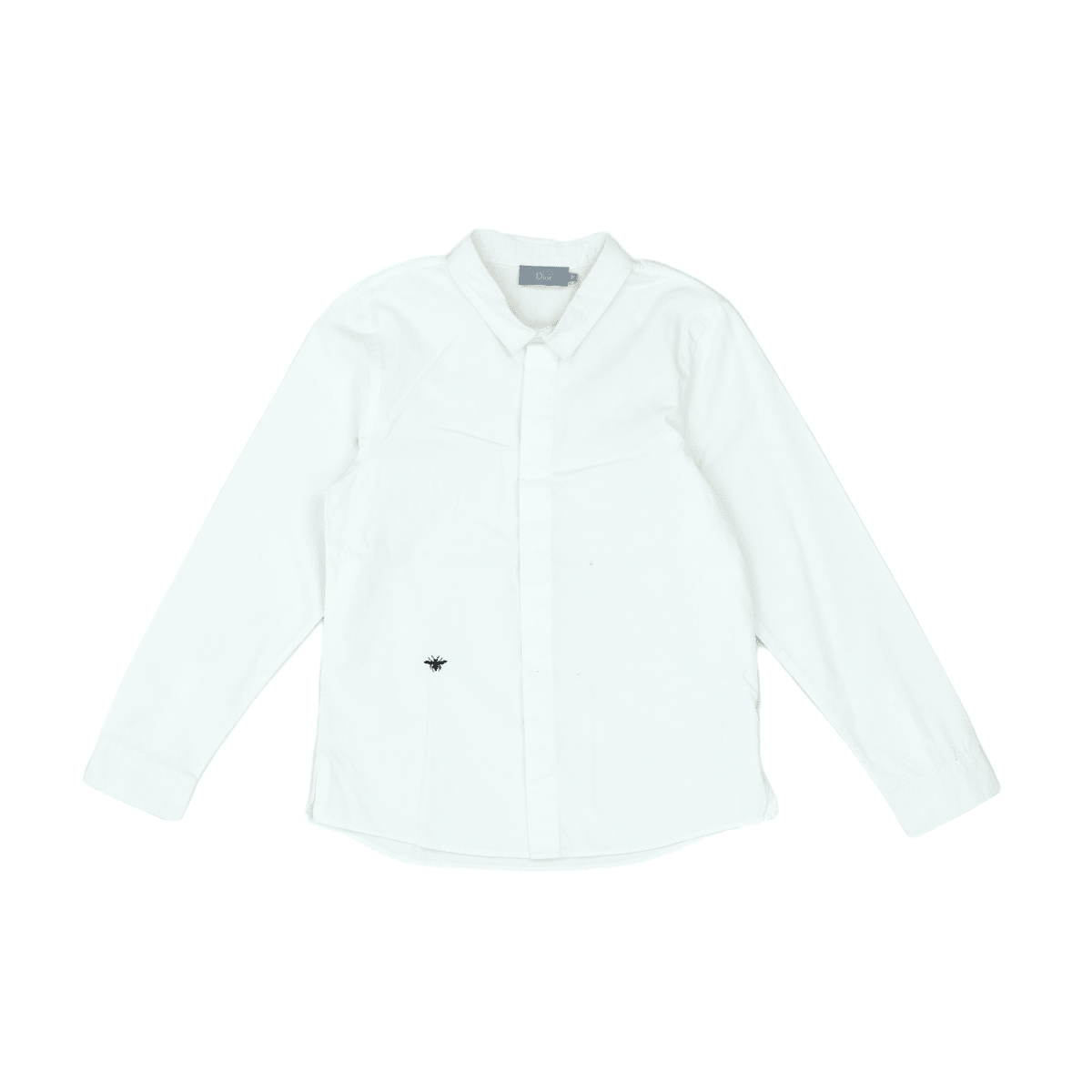 DIOR - Chemise blanche à manches longues - 8 ans