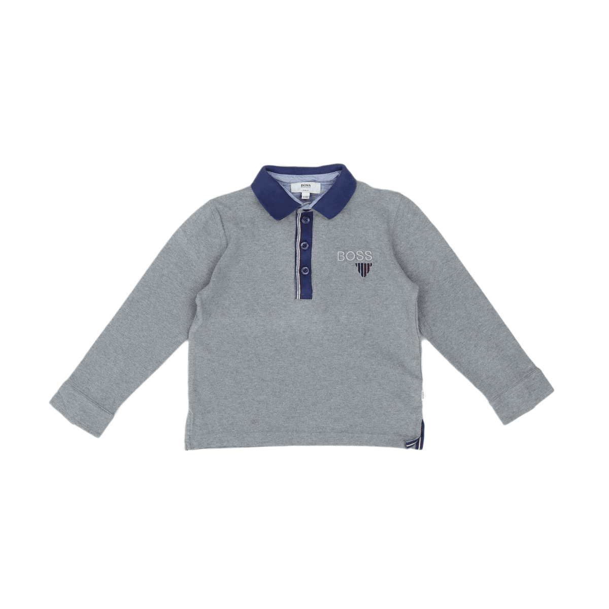 HUGO BOSS - POLO - GRIS - 4 ANS