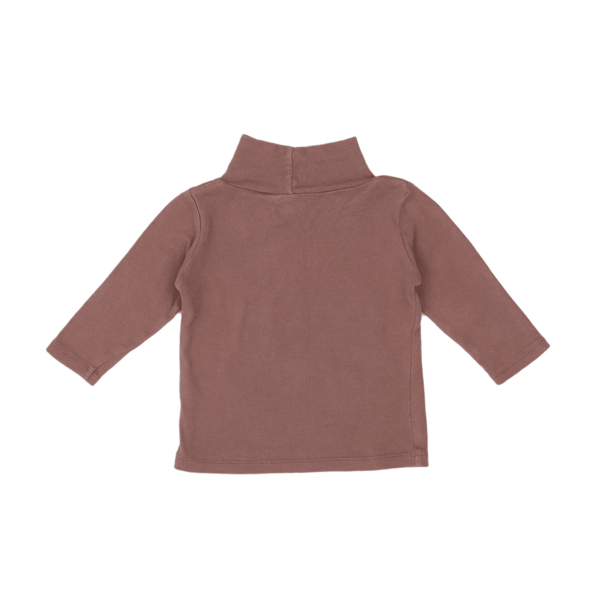 BONTON - Braunes Langarm-T-Shirt - 6 Monate