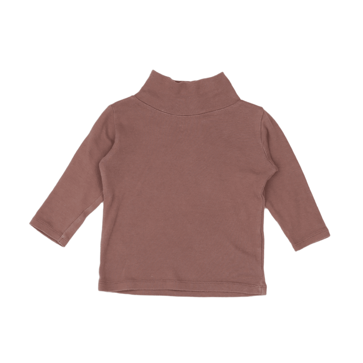 BONTON - Braunes Langarm-T-Shirt - 6 Monate
