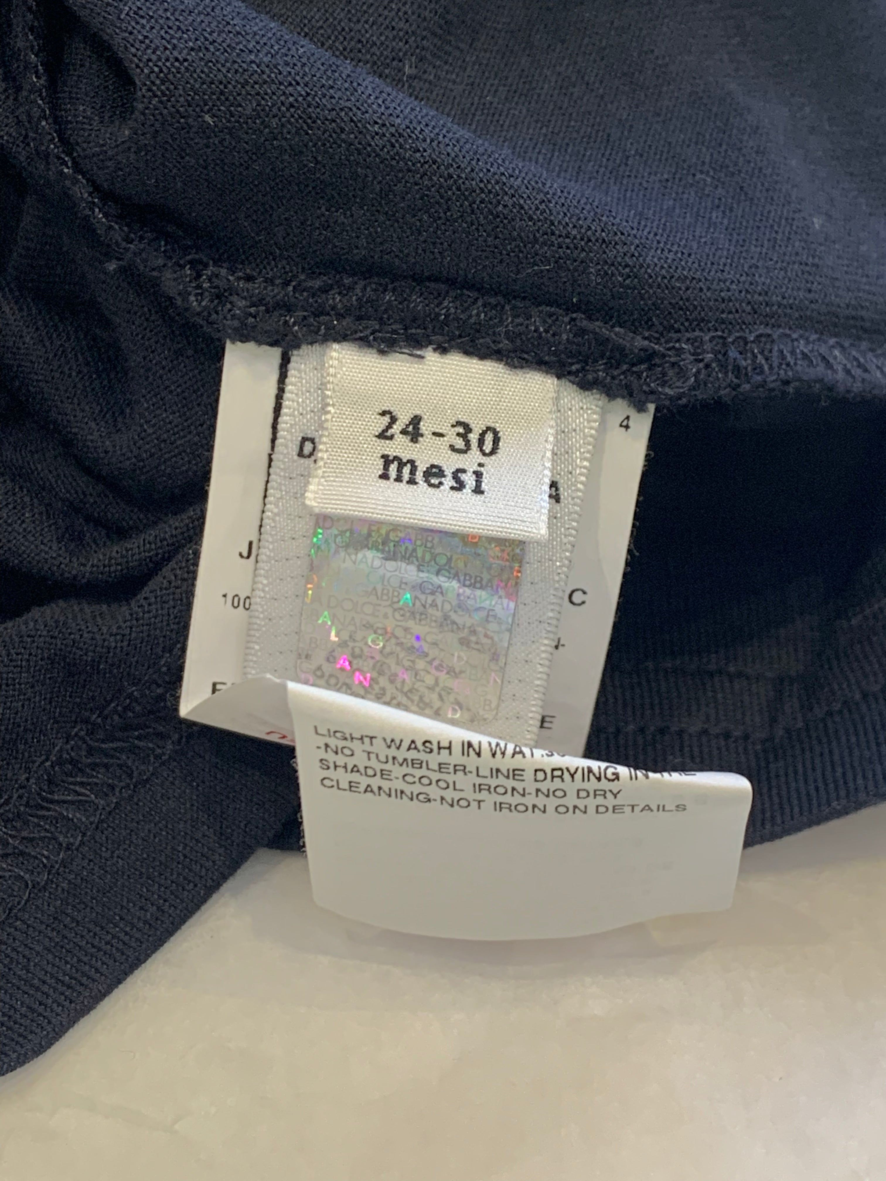 DOLCE &amp; GABBANA - T-SHIRT - BLACK - 3 YEARS