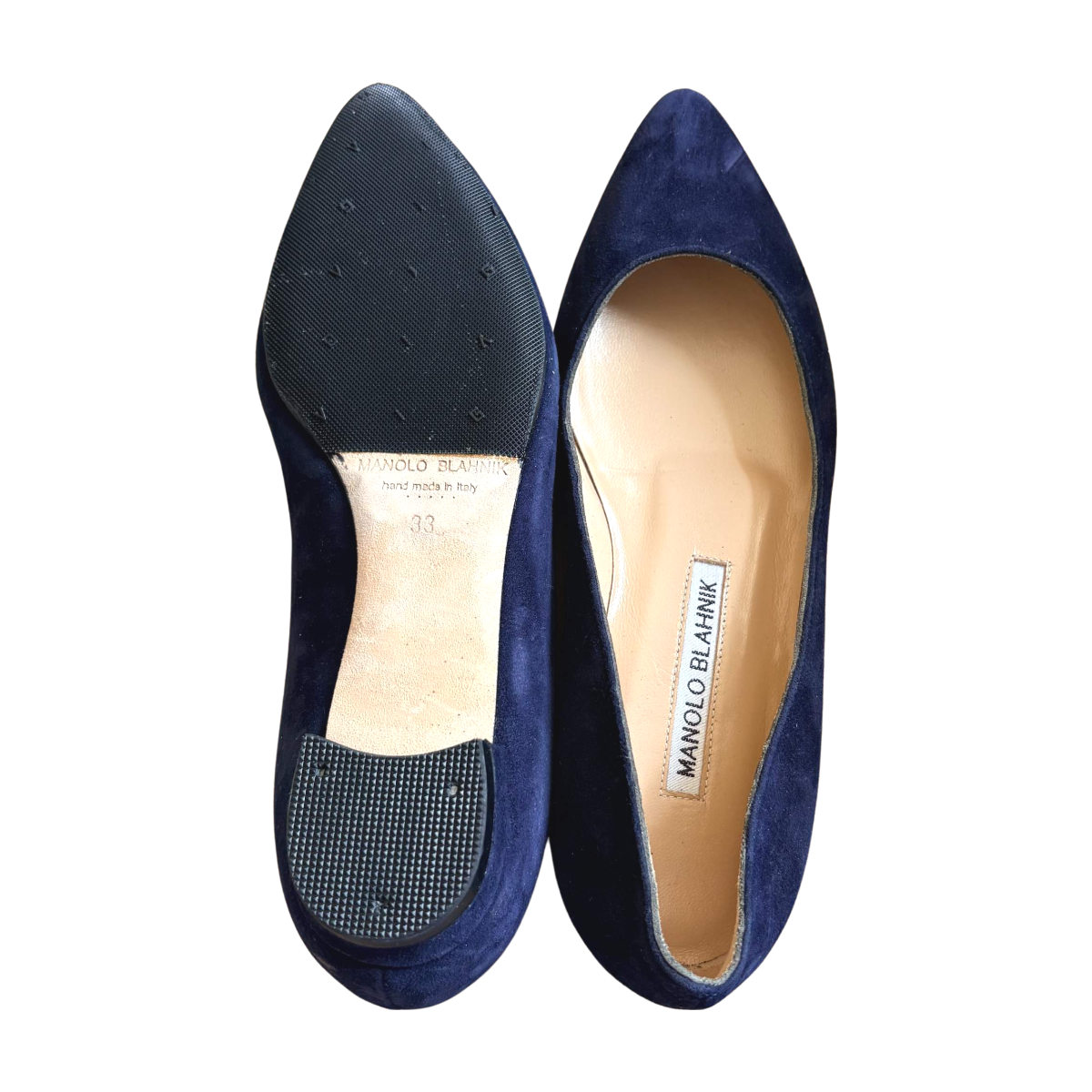 MANOLO BLAHNIK - BALLERINES - BLEU -  33