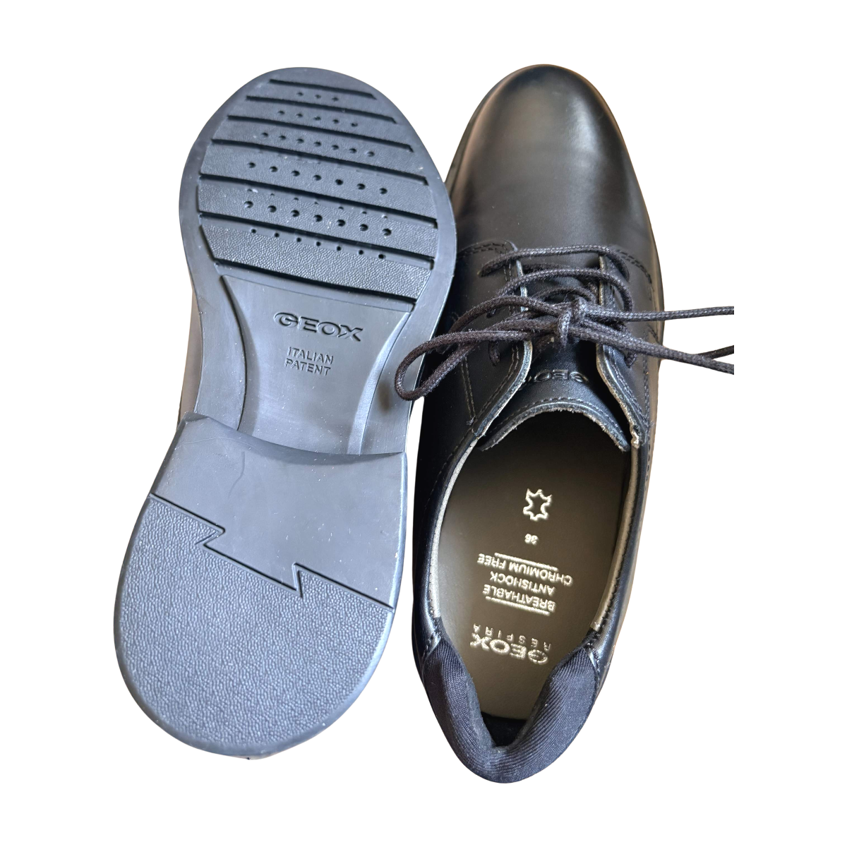 GEOX - DERBIES - NOIR -  36