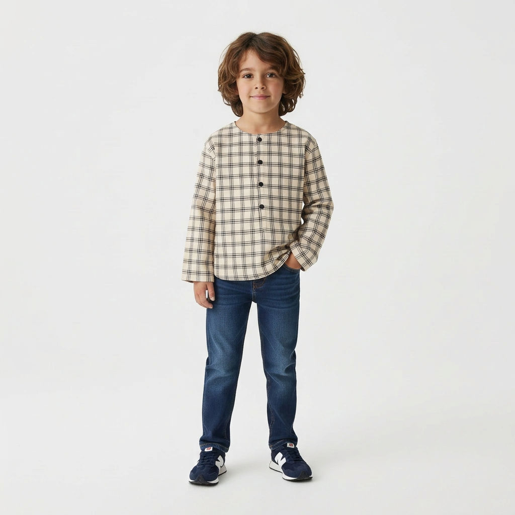 LOUIS LOUISE - CHEMISE - BEIGE - 6 ANS