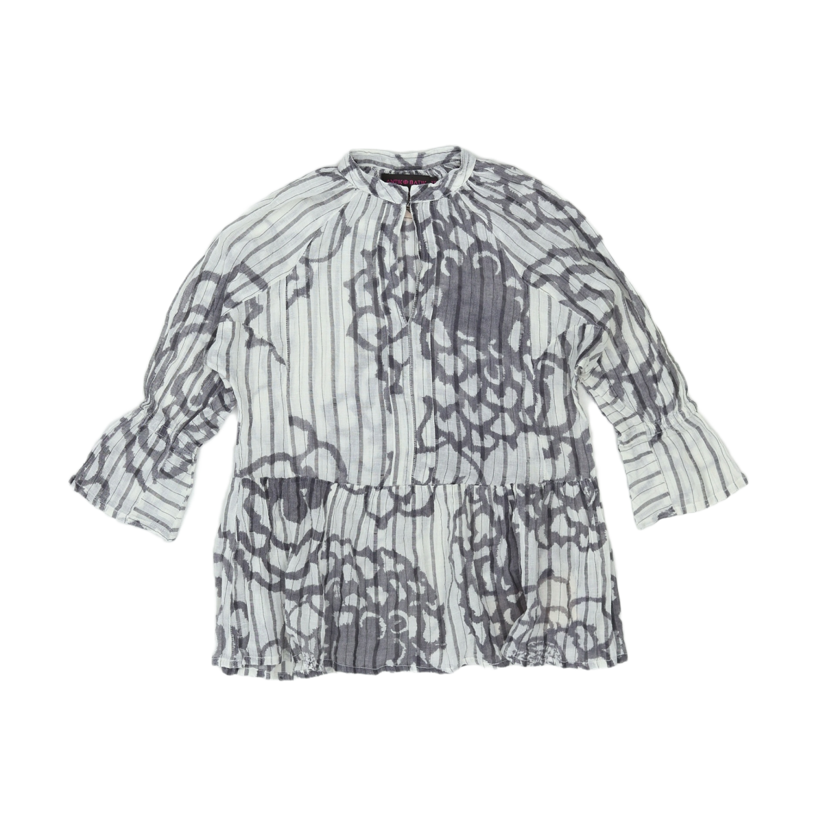 ANTIK BATIK - BLOUSE - BLANC, GRIS - 6 ANS