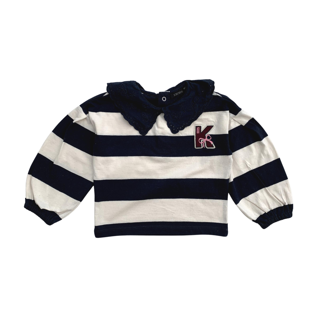IKKS - T-SHIRT - BEIGE, BLEU - 24 MOIS