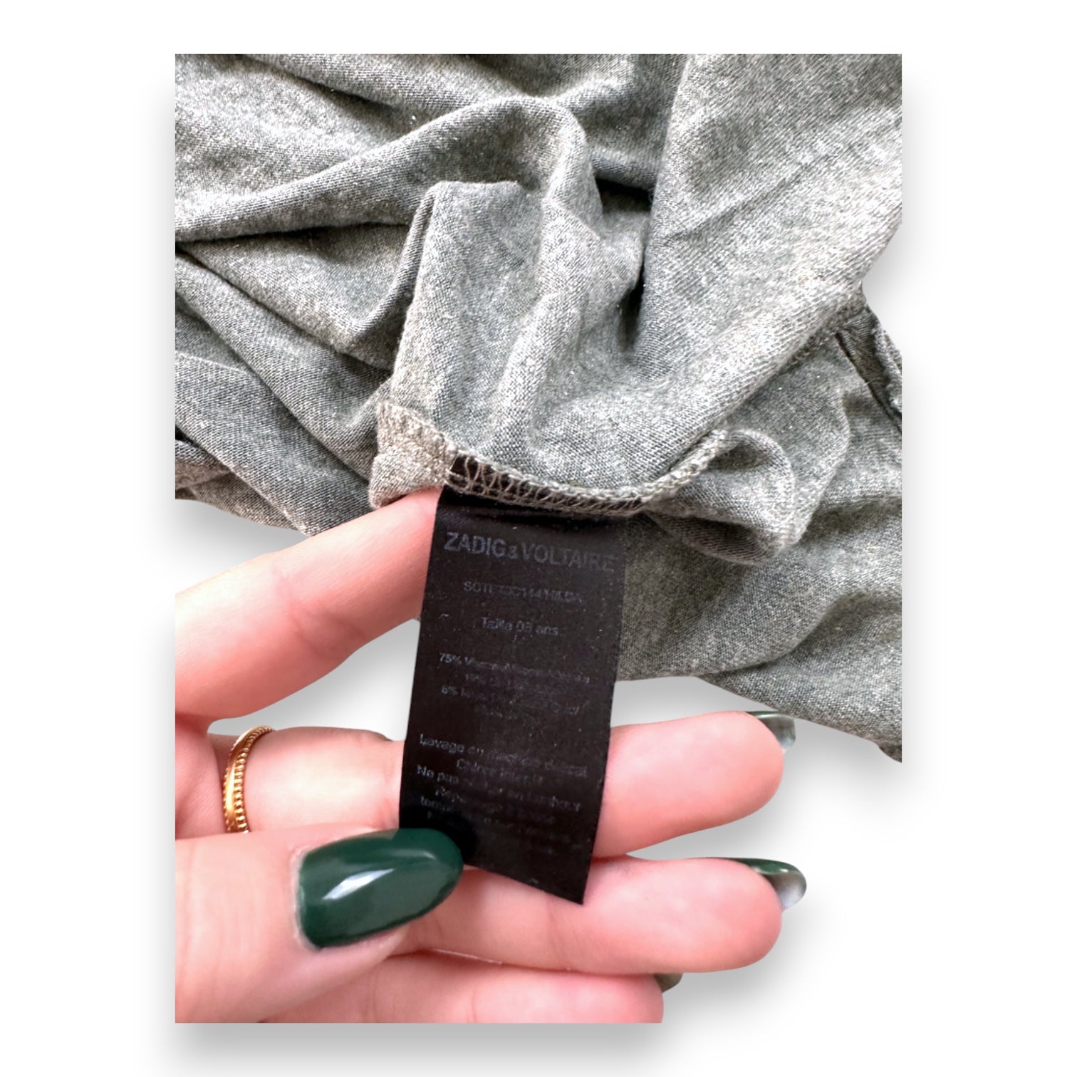 ZADIG &amp; VOLTAIRE - T-SHIRT - GRÜN - 8 JAHRE