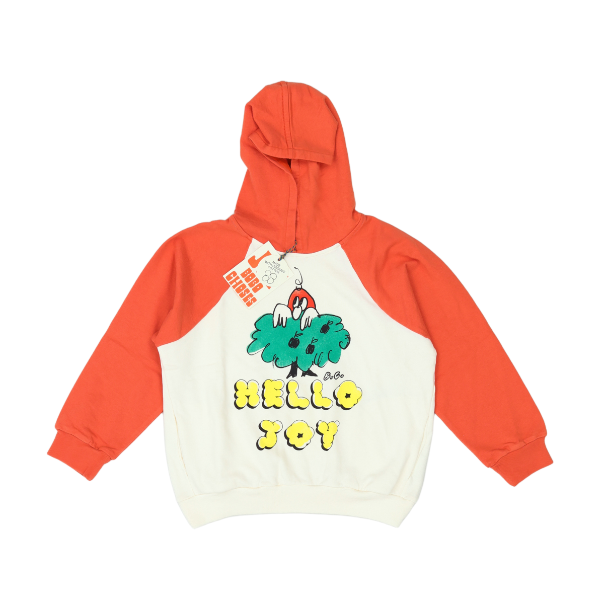 BOBO CHOSES - SWEAT - ORANGE - 4 ANS