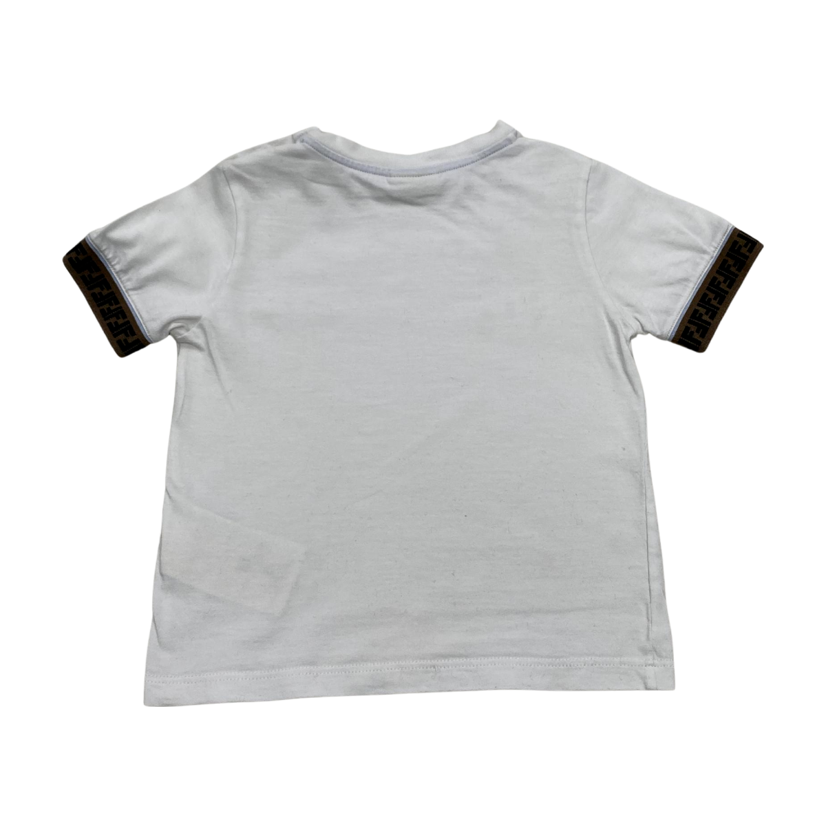 FENDI - T-SHIRT - BLANC, MARRON - 18 MOIS