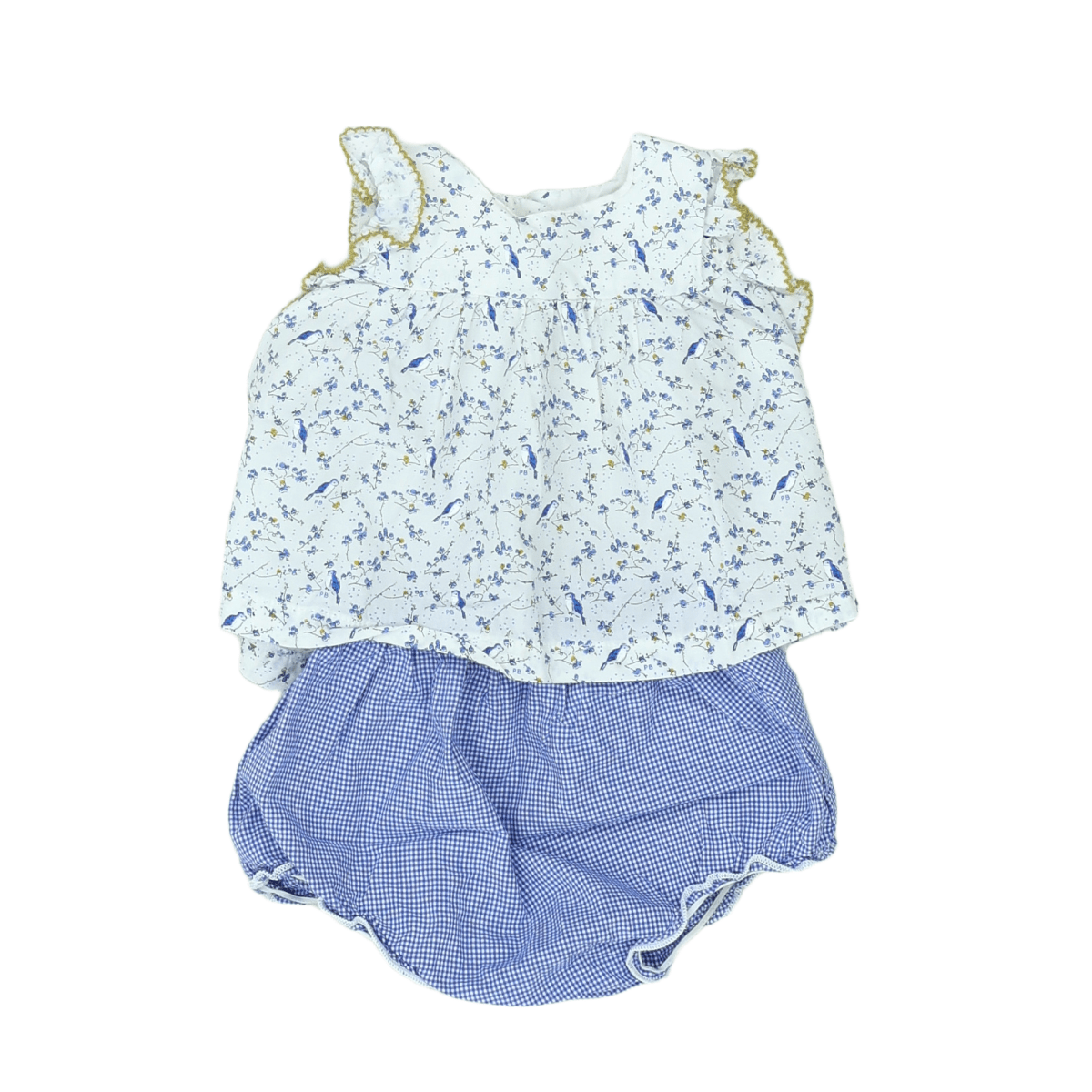 PETIT BATEAU - ENSEMBLE - BLEU, BLANC - 3 MOIS