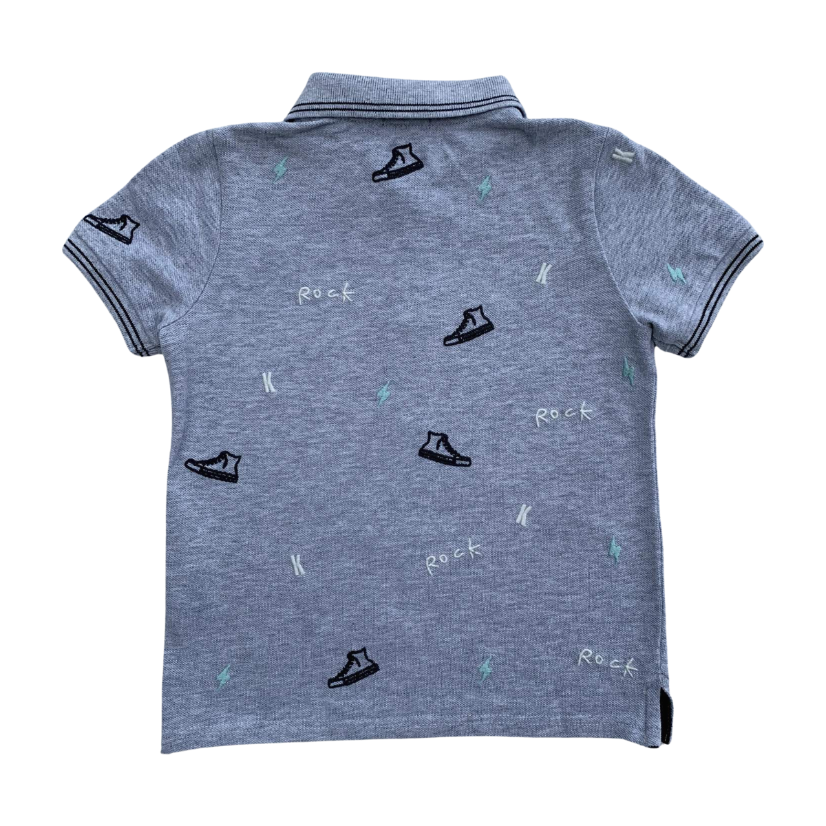 IKKS - POLO - GRIS - 5 ANS