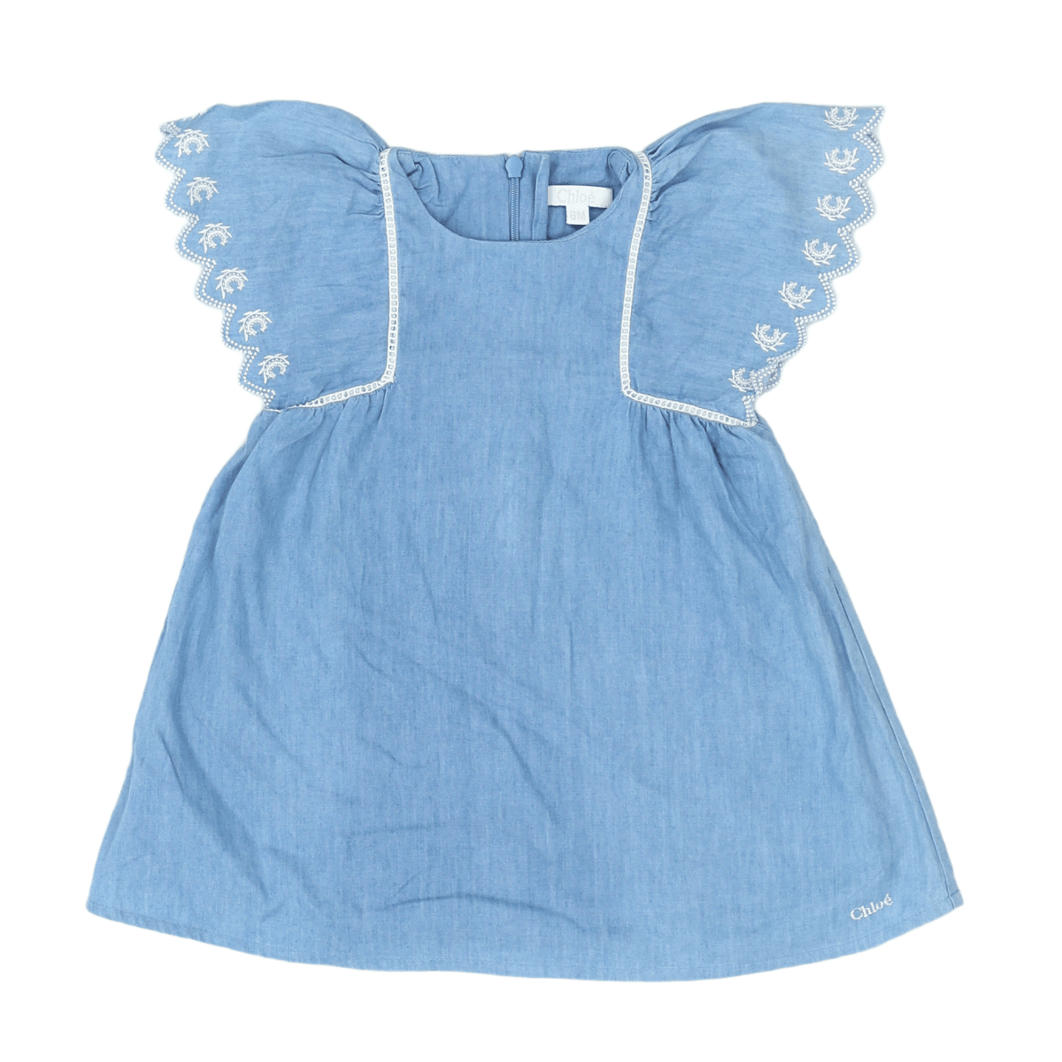 CHLOÉ - ROBE - BLEU - 6 MOIS