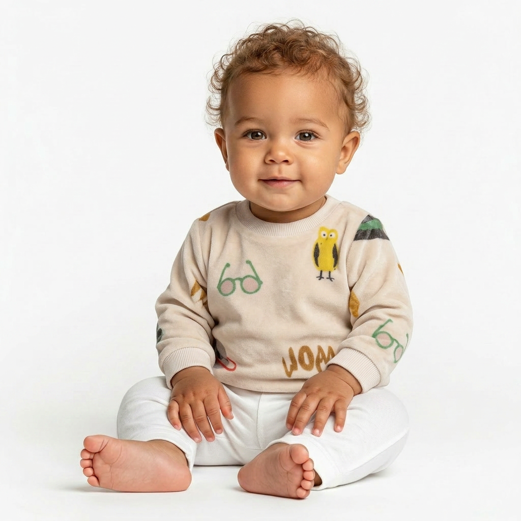 EMILE & IDA - PULL - BEIGE - 6 MOIS