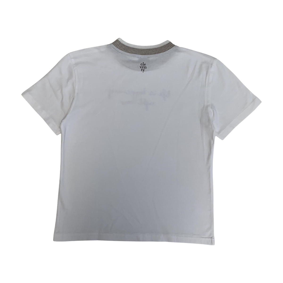 ELEVENTY - T-SHIRT - BLANC - 10 ANS