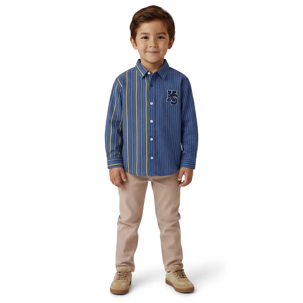IKKS - CHEMISE - BLEU - 6 ANS