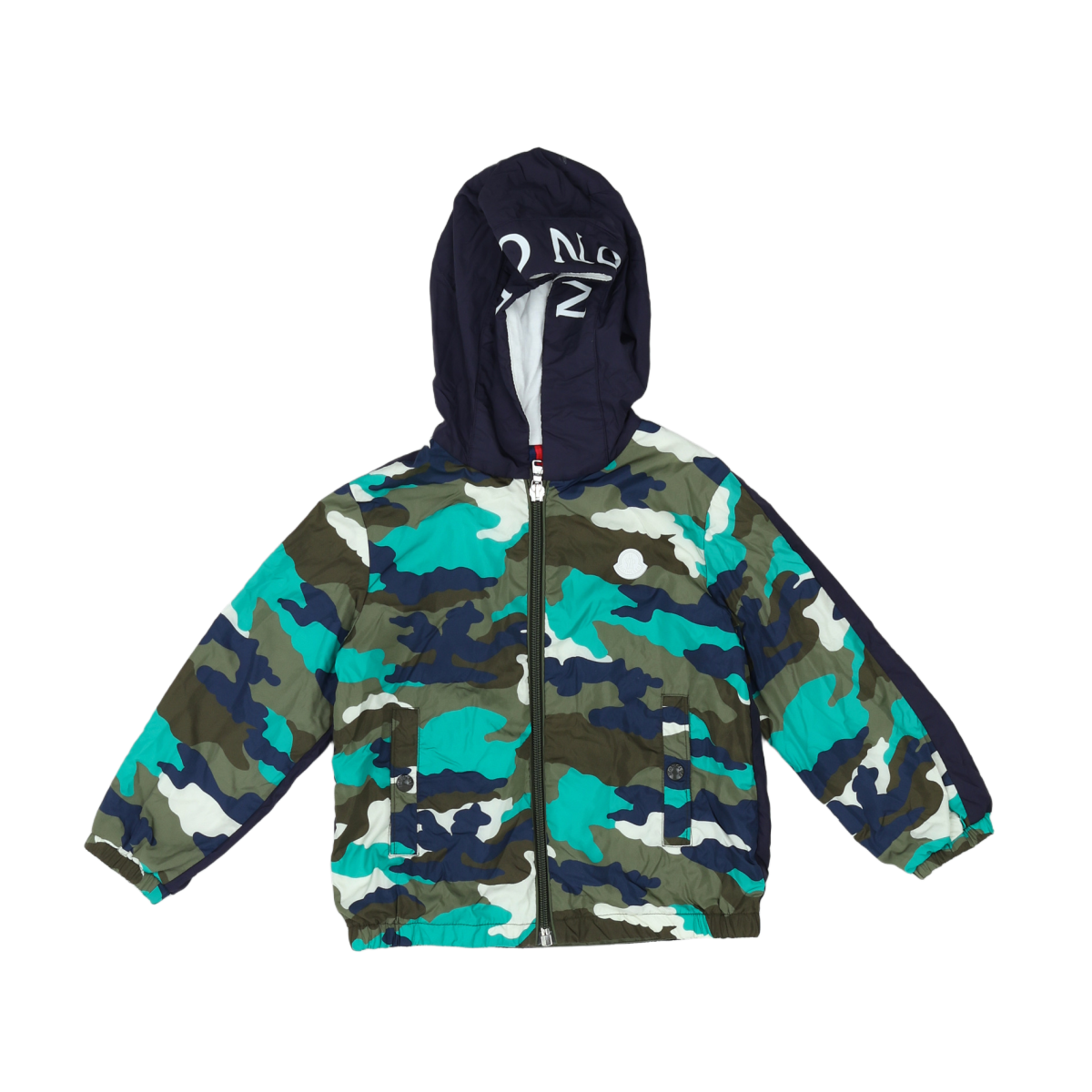 MONCLER - IMPERMÉABLE - VERT, BLEU - 24 MOIS