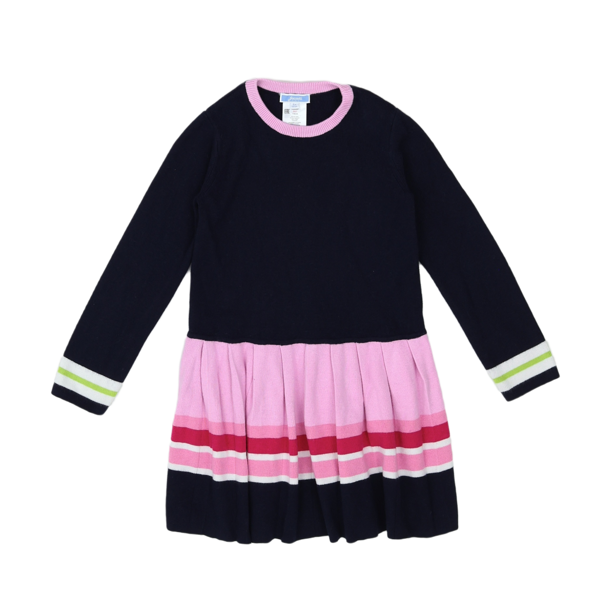 JACADI - ROBE - BLEU, ROSE - 6 ANS